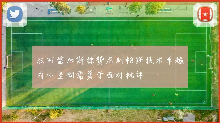 法布雷加斯称赞尼科帕斯技术卓越内心坚韧需勇于面对批评